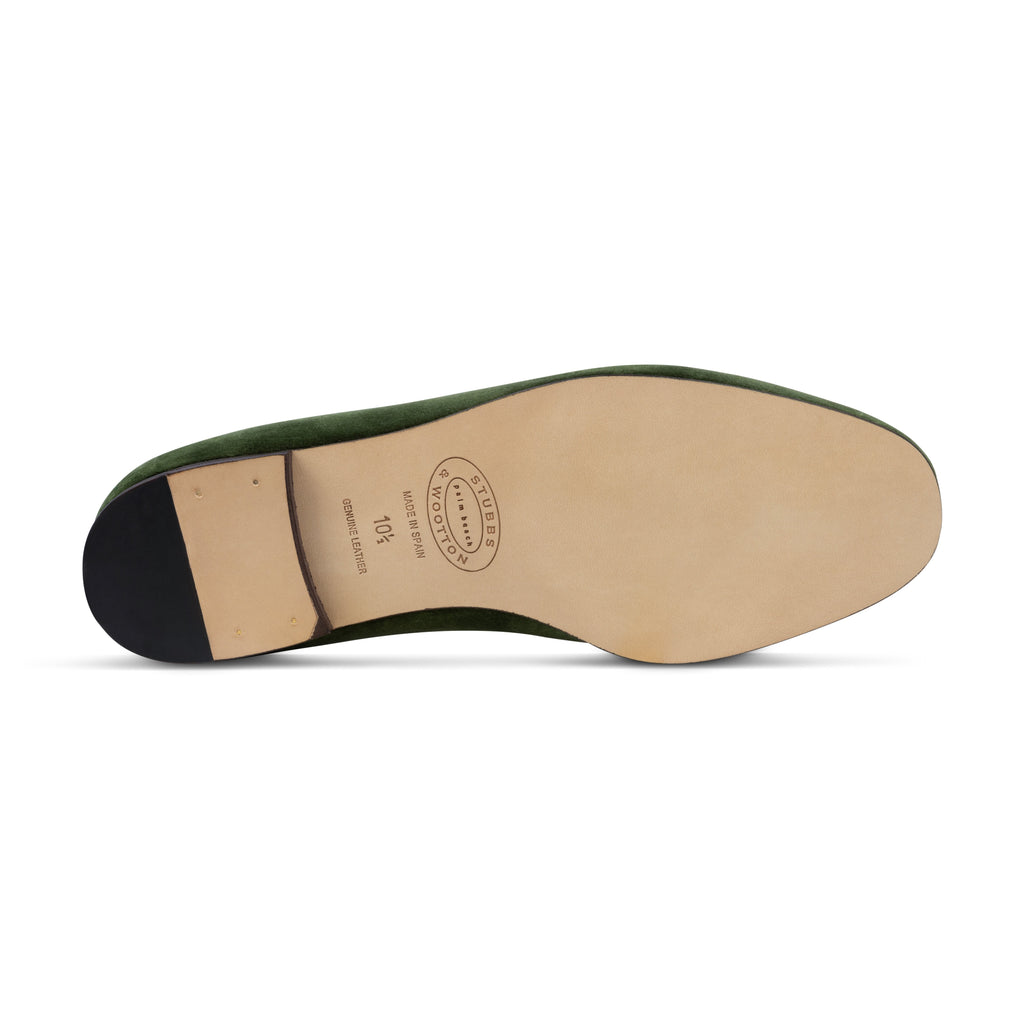 Our Pheasants Forest Velvet Slipper (Men) item is photographed here against a white background.