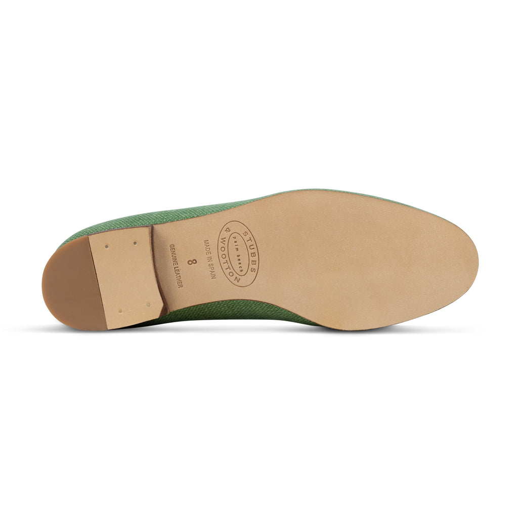 Our Ferns Sage Linen Slipper (Women) item is photographed here against a white background.