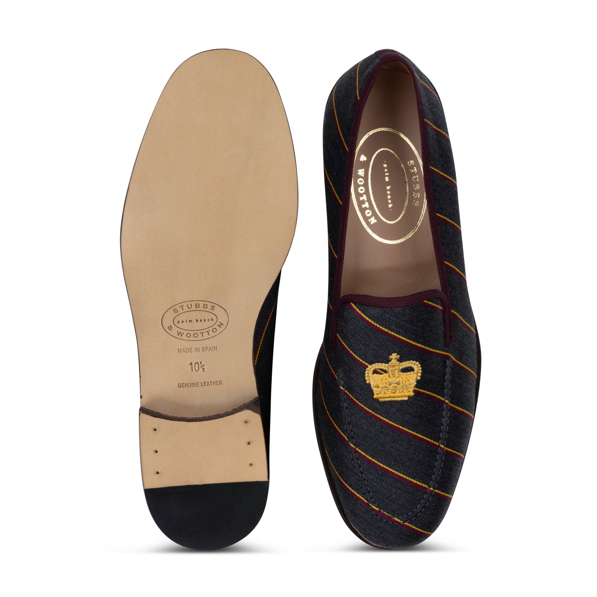 【STUBBS & WOOTTON 】スリッポン Stubbs & Wootton Men's Size 10 Velvet Slippers