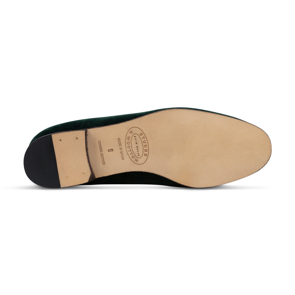 Our Sovereign Evergreen Velvet Slipper (Women) item is photographed here against a white background.