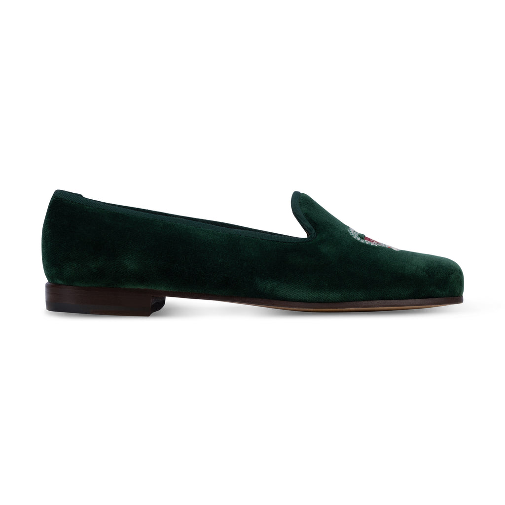 Our Sovereign Evergreen Velvet Slipper (Women) item is photographed here against a white background.