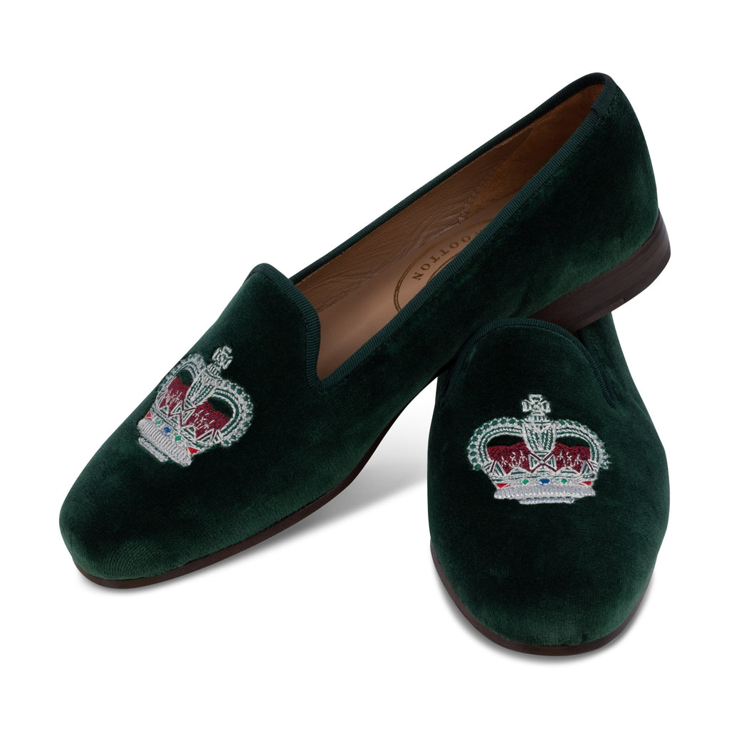 Our Sovereign Evergreen Velvet Slipper (Women) item is photographed here against a white background.