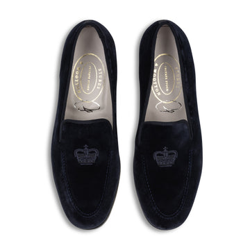 Our Sovereign Midnight Velvet Venetian (Men) item is photographed here against a white background.