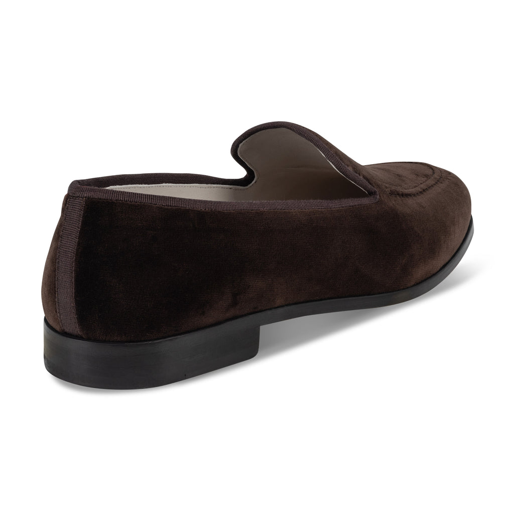 Our Sovereign Espresso Velvet Venetian (Men) item is photographed here against a white background.