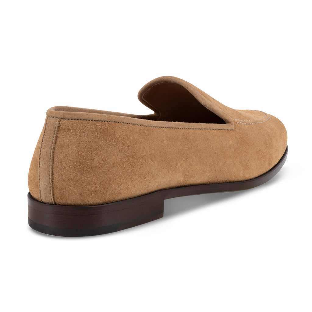Our Split Camel Suede Venetian (Men) item is photographed here against a white background.
