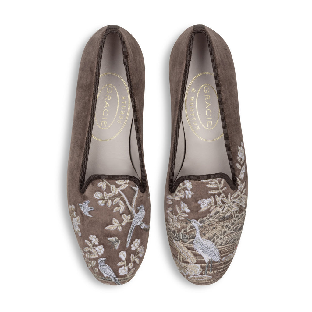 Our Winter Garden Mink Velvet Slipper item is photographed here against a white background.