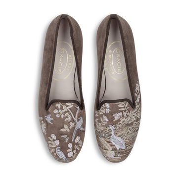 Our Winter Garden Mink Velvet Slipper item is photographed here against a white background.