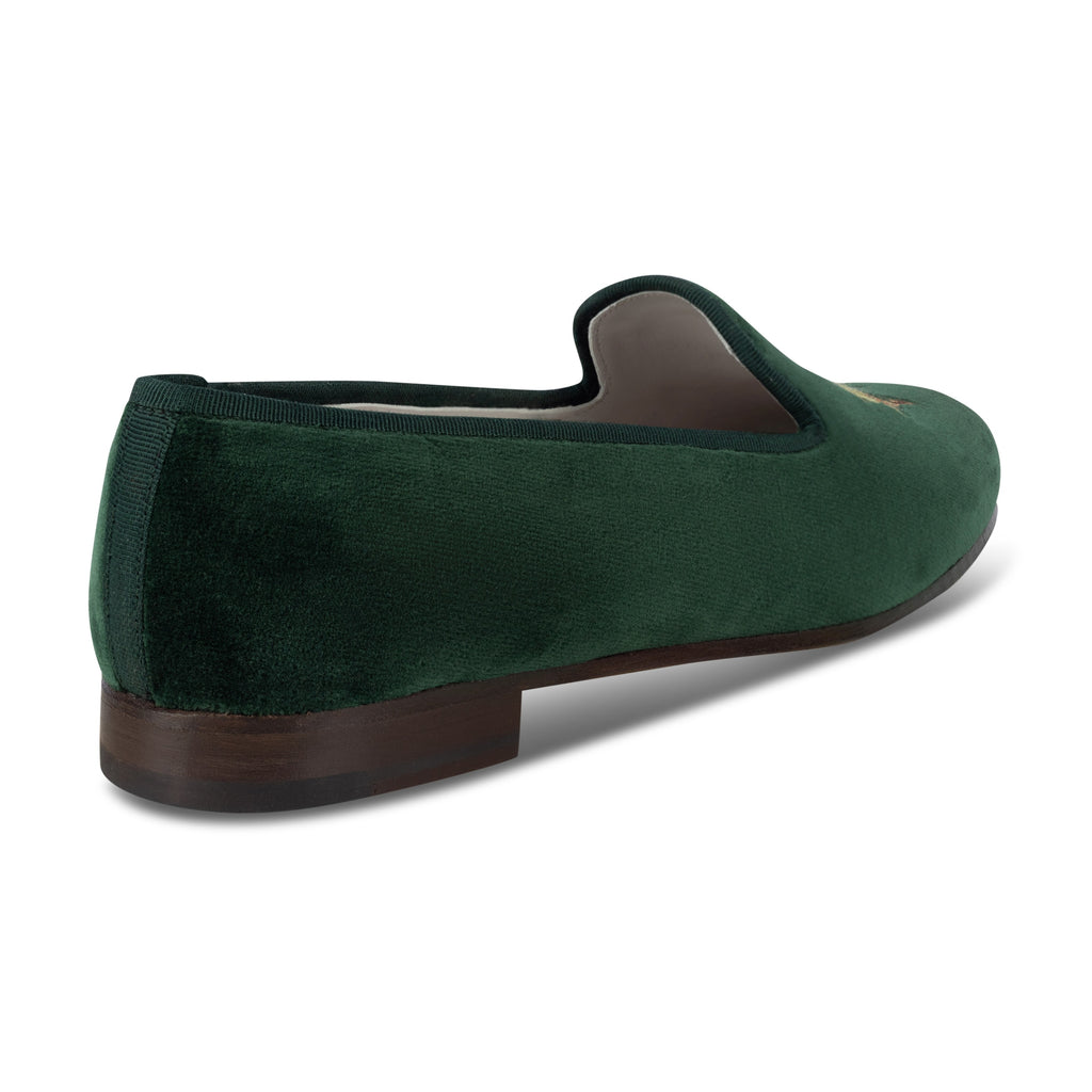 Our The Hunt Evergreen Velvet Slipper (Women) item is photographed here against a white background.