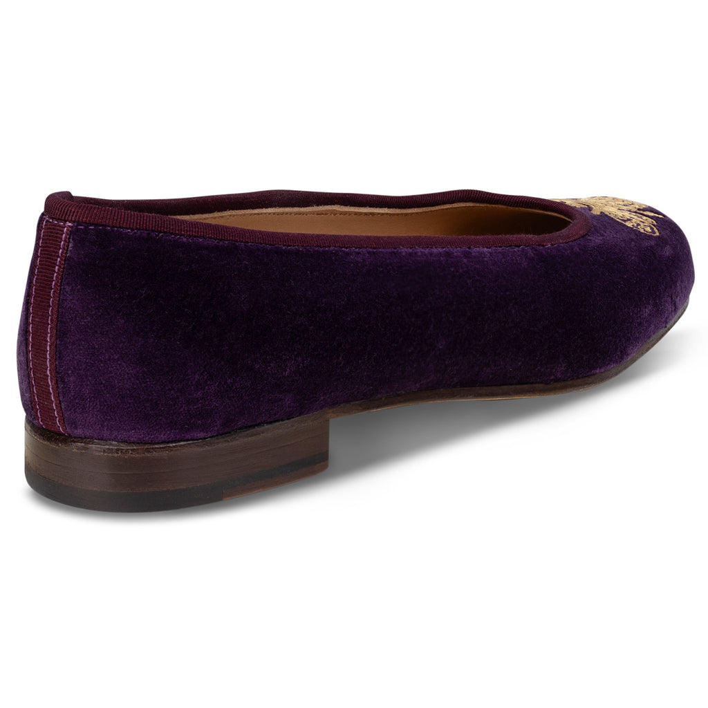 Our Gilded Bee Plum Velvet Opera (Women) item is photographed here against a white background.