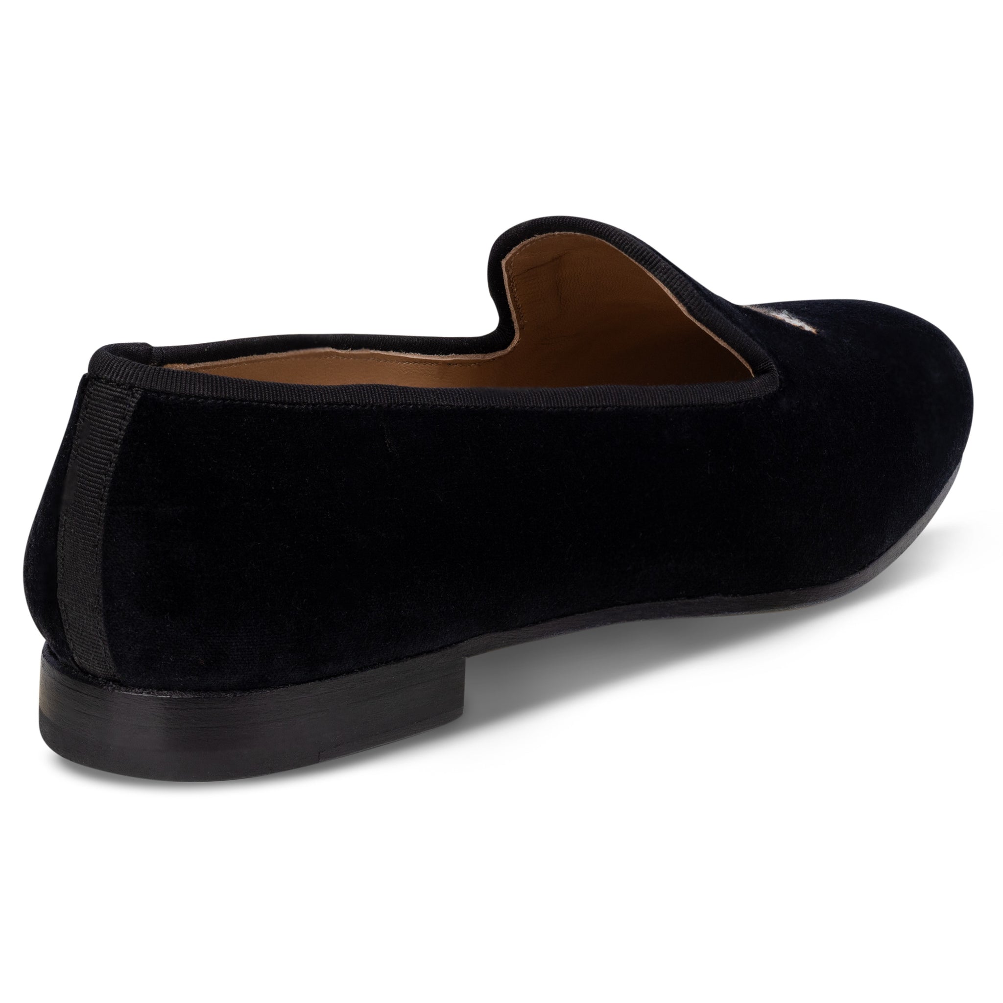 Fair Isle Fox Noir Velvet Slipper (Men)