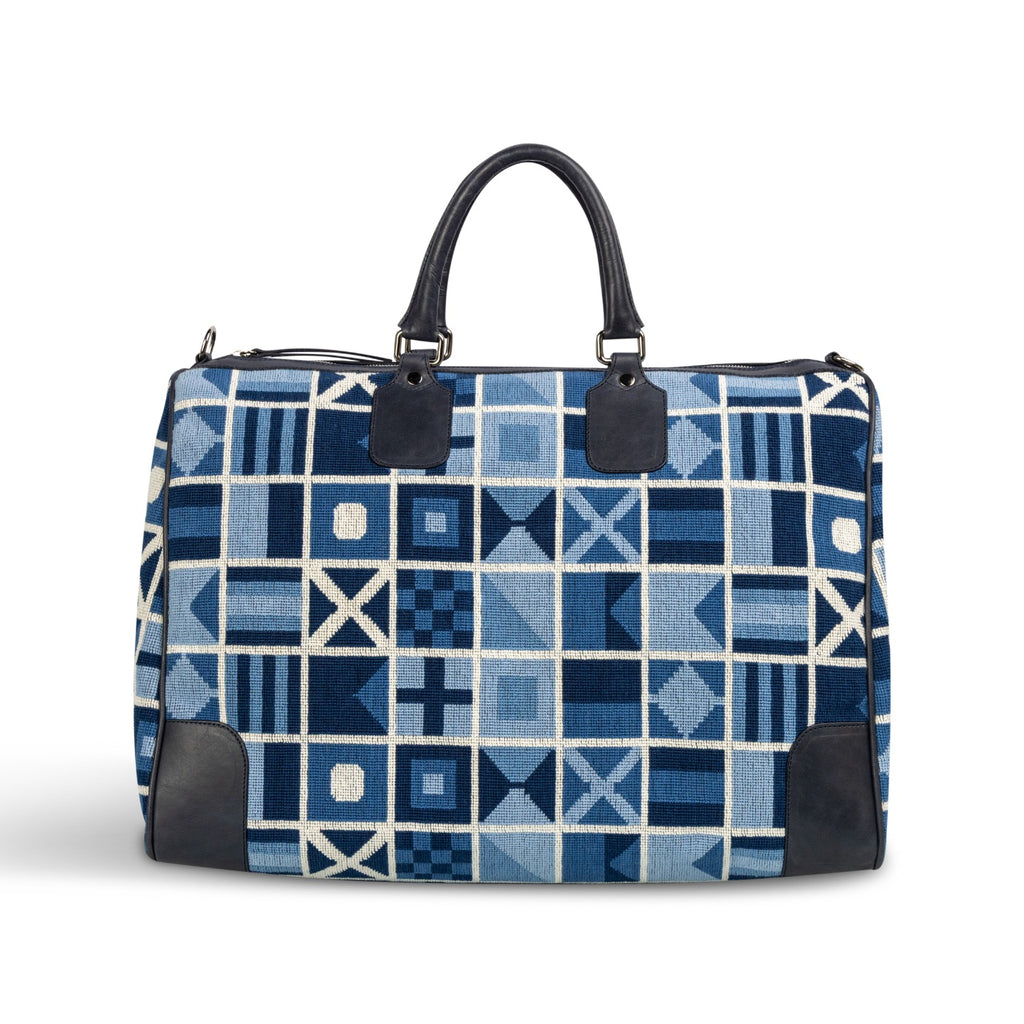 Our Burgee Navy Weekender item is photographed here against a white background.