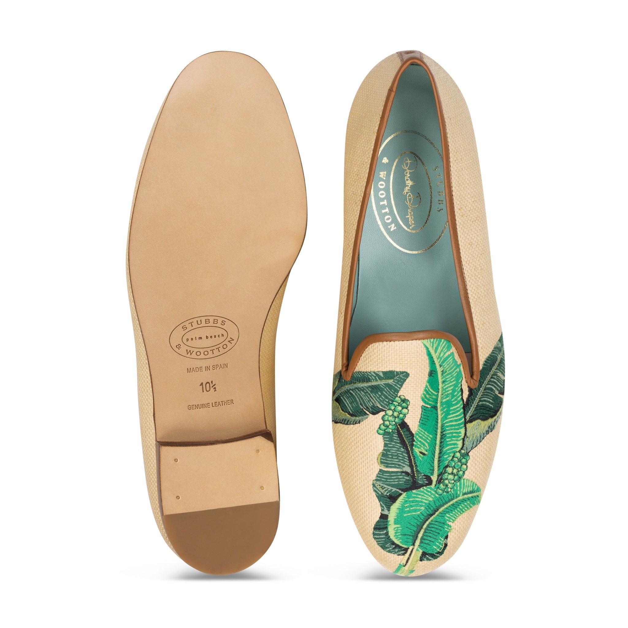 Stubbs & Wootton ベージュ ローファー Stubbs & Wootton ベージュ