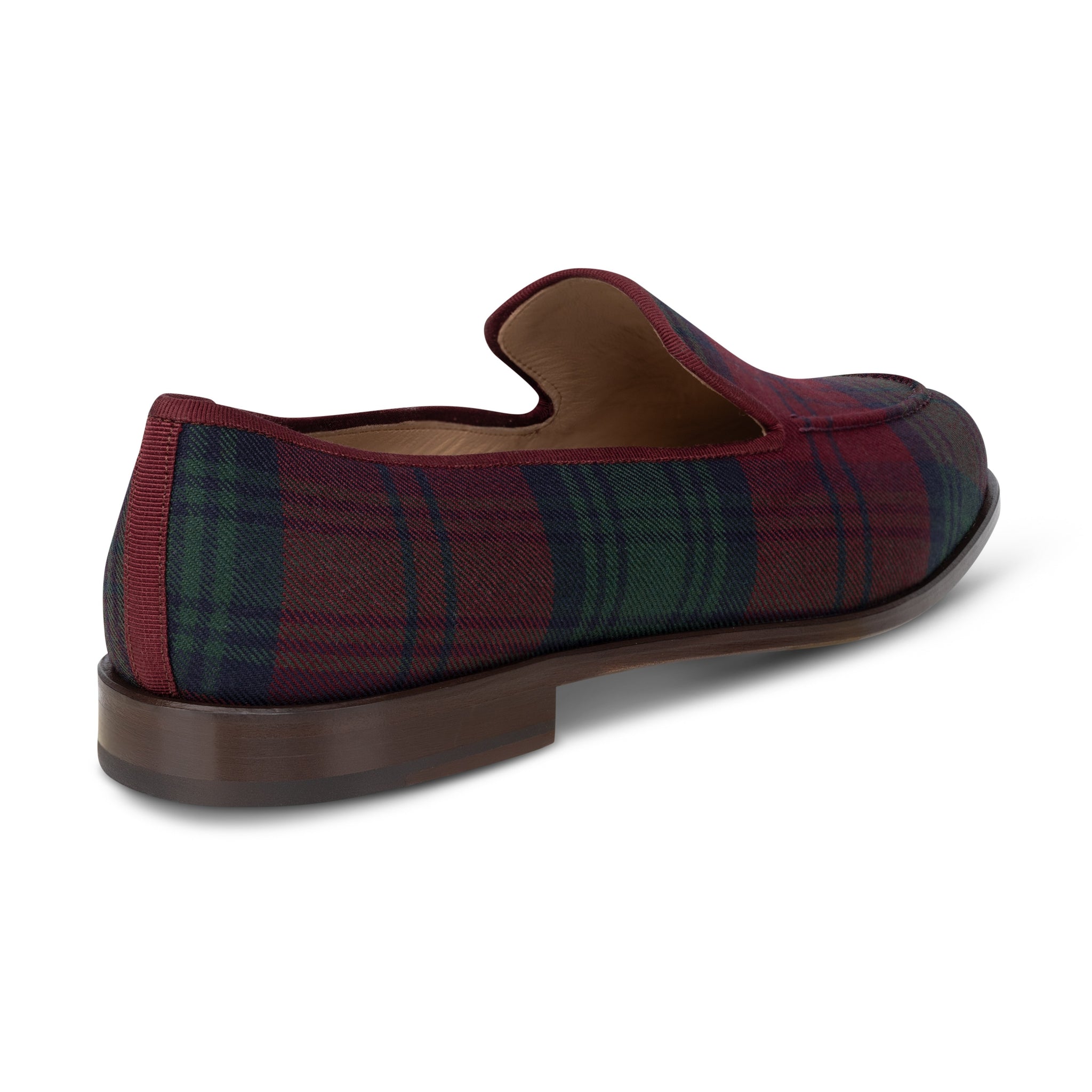 Stubbs & Wootton Men’s Green Wool Tartan Plaid Loafers Embroidered Horses Sz 14 Stubbs & Wootton Slippers for Men for sale | eBay main image 2