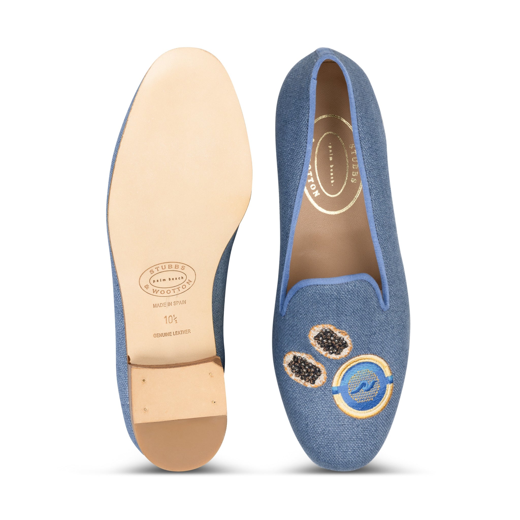 Caviar Marine Linen Slipper (Men) display picture 1