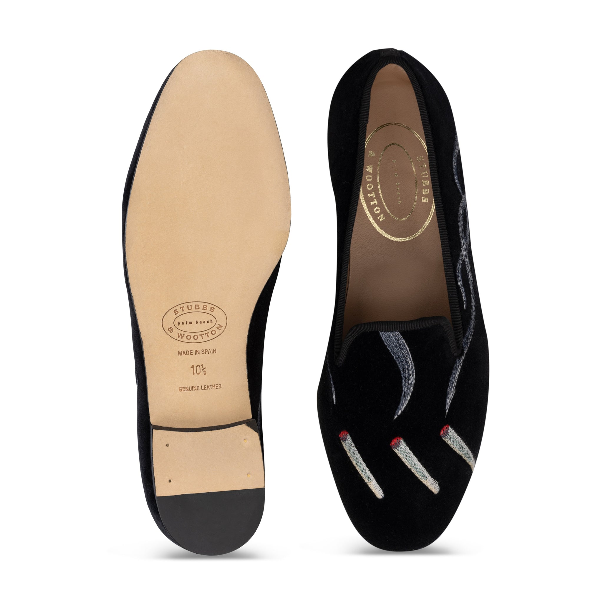 $1095 NEW Stubbs & Wootton Limited Edition 9.5 Leather Loafers NEW + Accessories Women main image 3