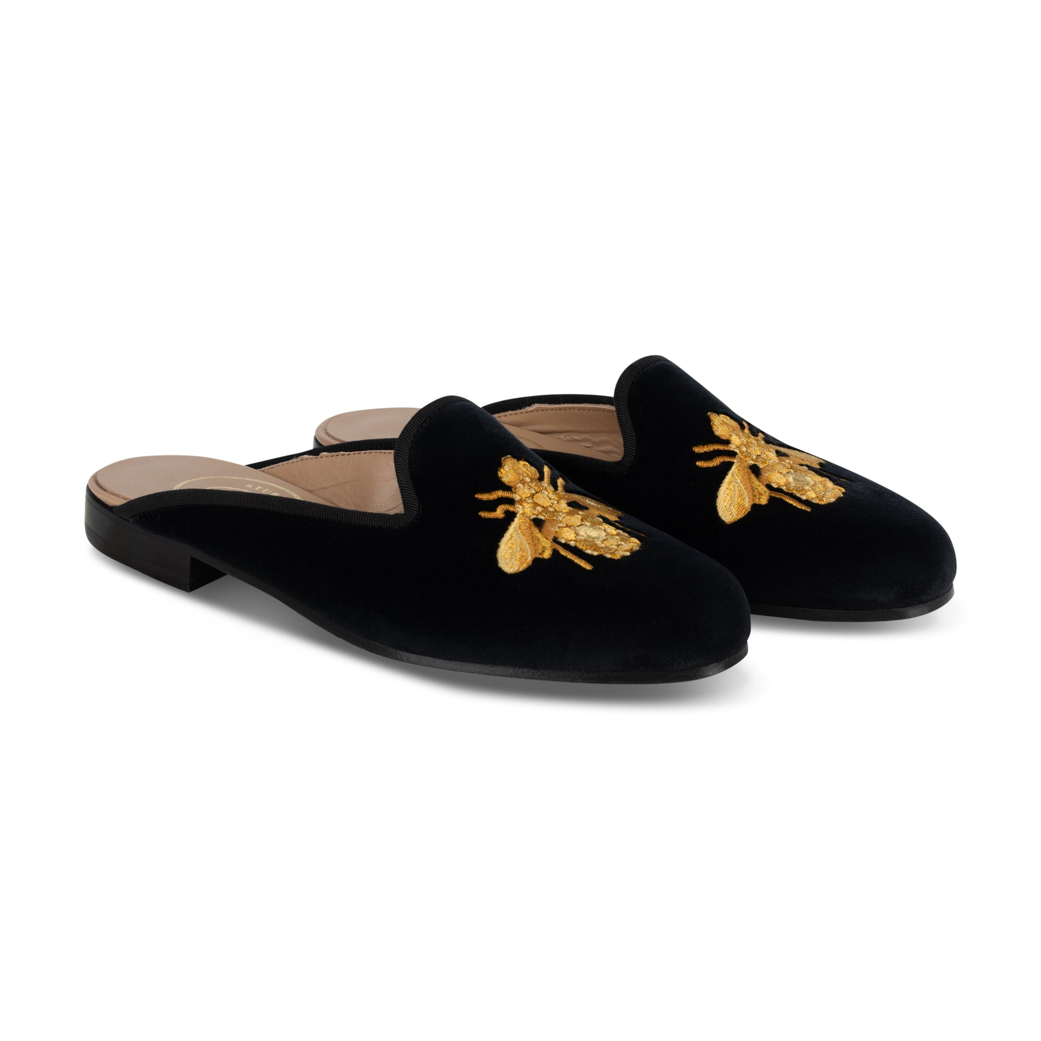 Bee Noir Velvet Mule (Women)