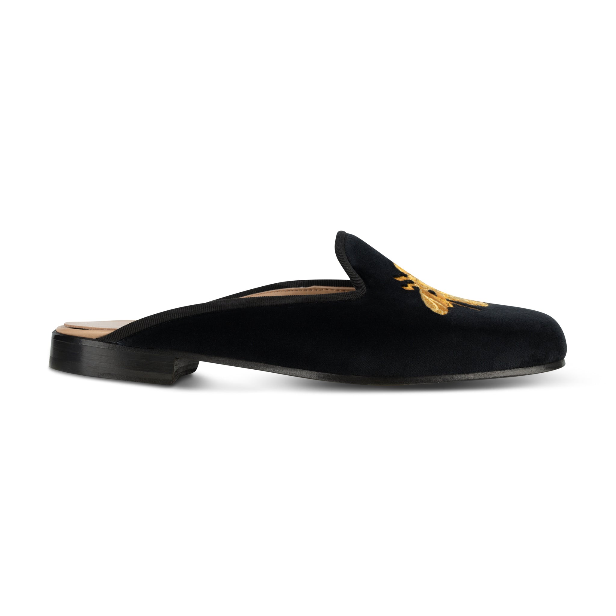 Bee Noir Velvet Mule (Women)