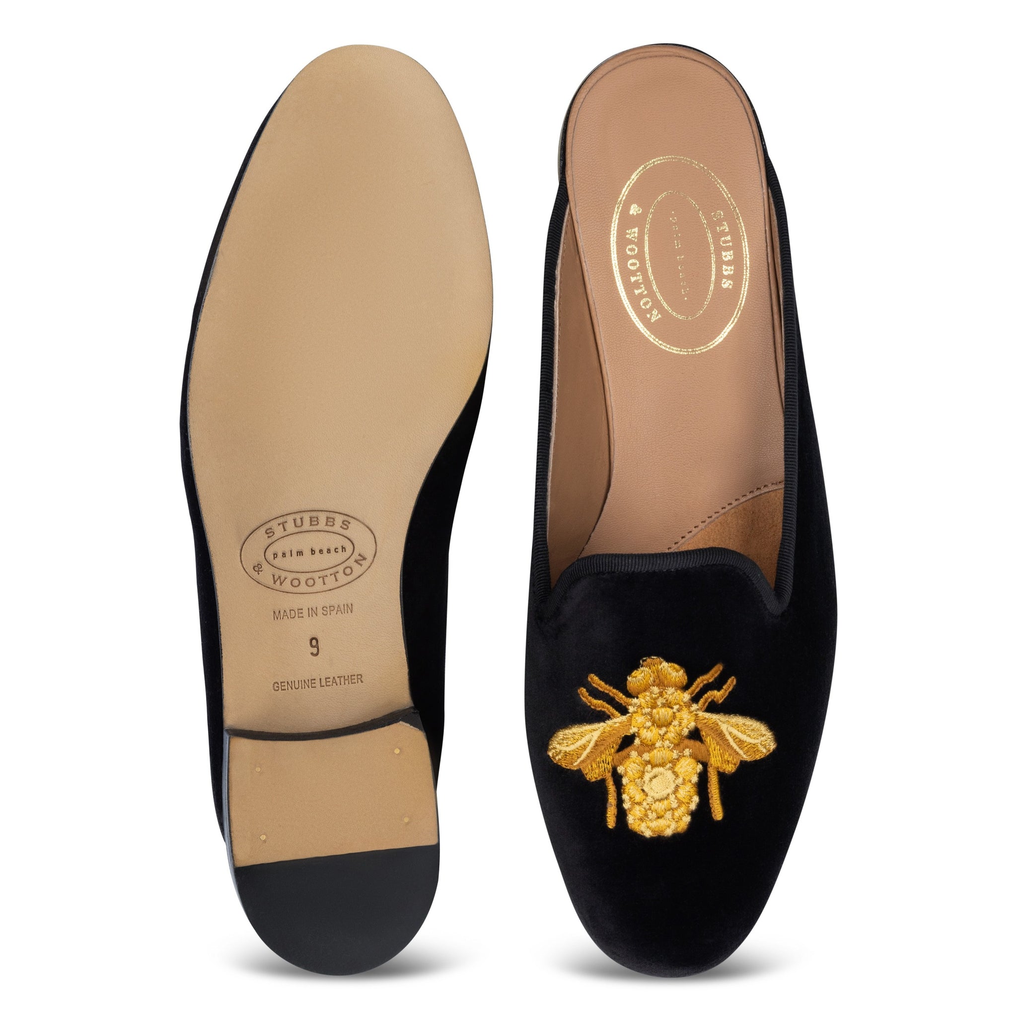 Bee Noir Velvet Mule (Women)