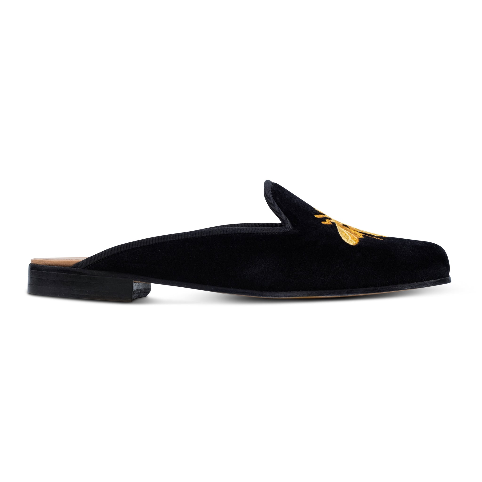 Bee Noir Velvet Mule (Women)