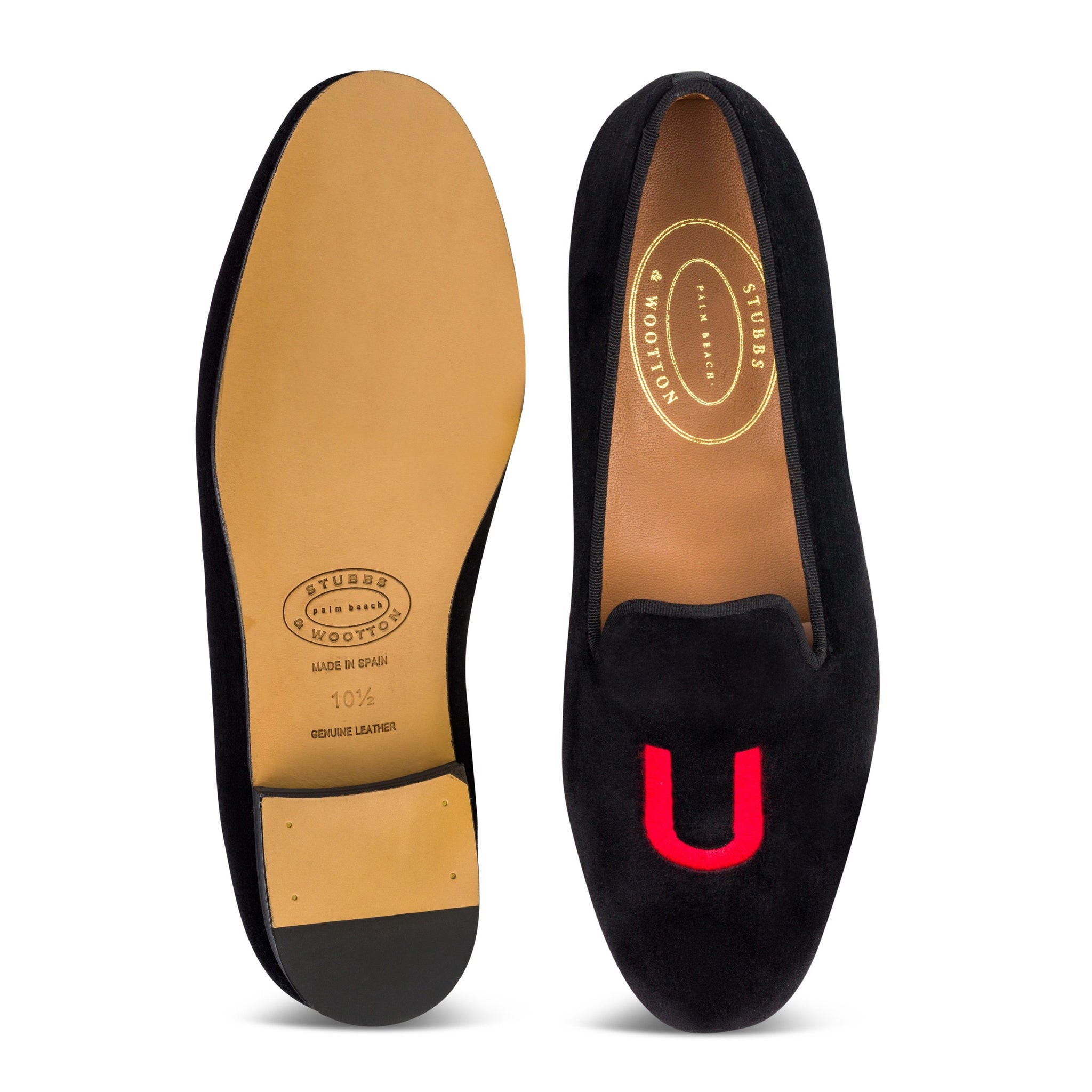 College Black Velvet Slipper (Women)