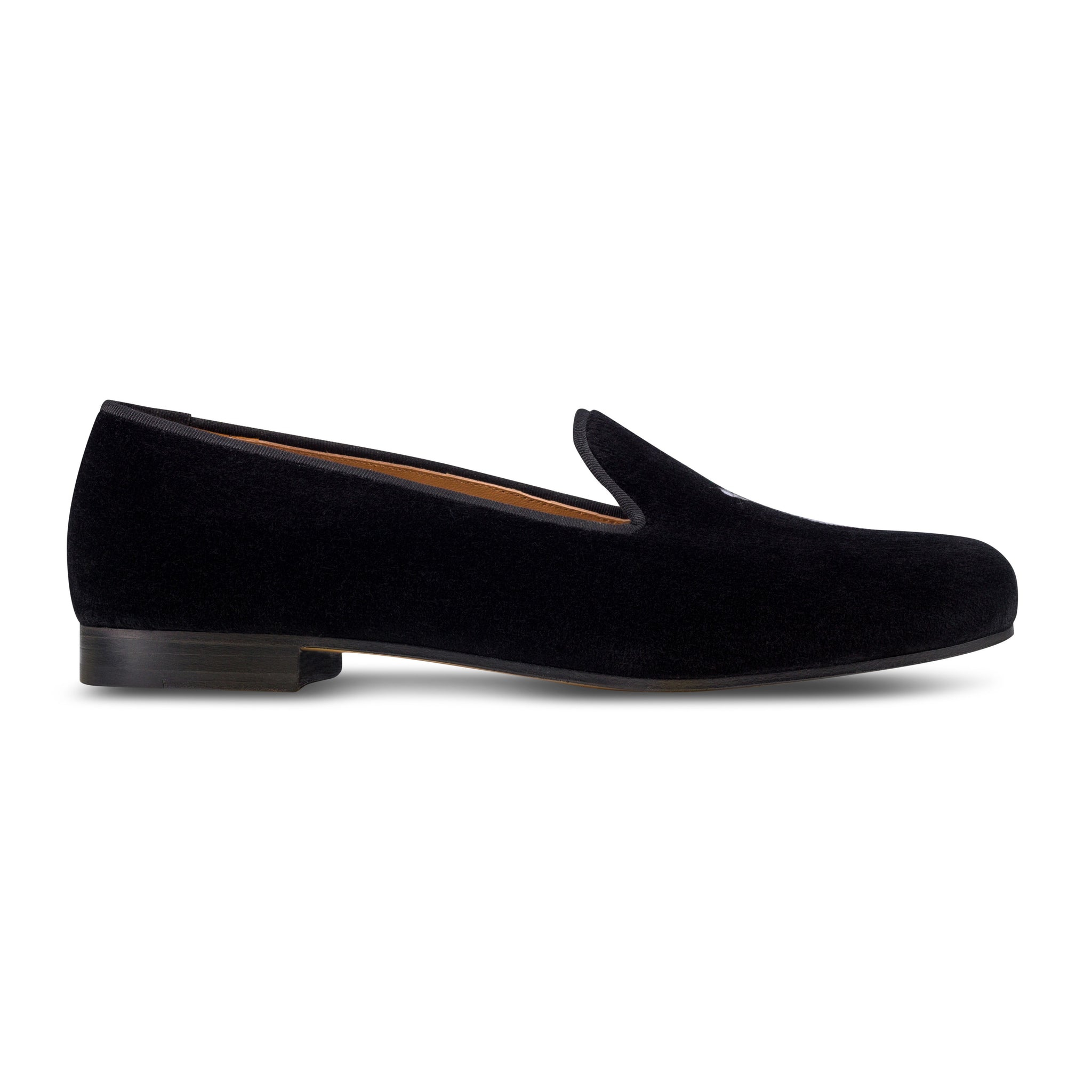 College Black Velvet Slipper (Women)