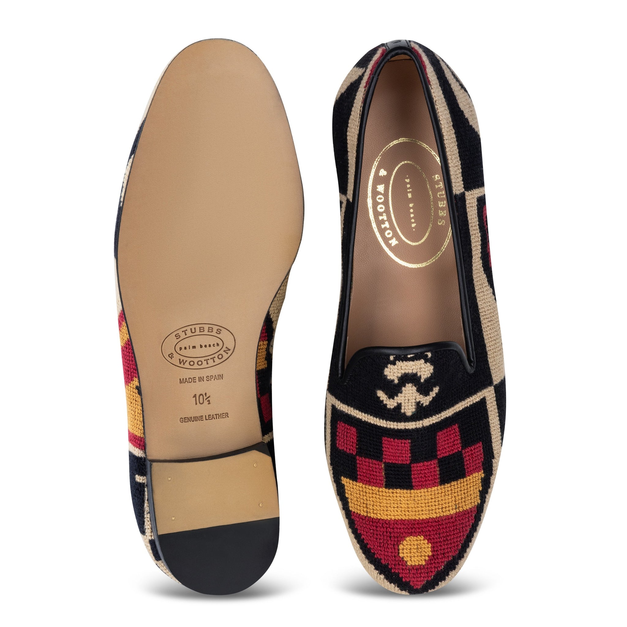 Crest Color Needlepoint Slipper (Women)