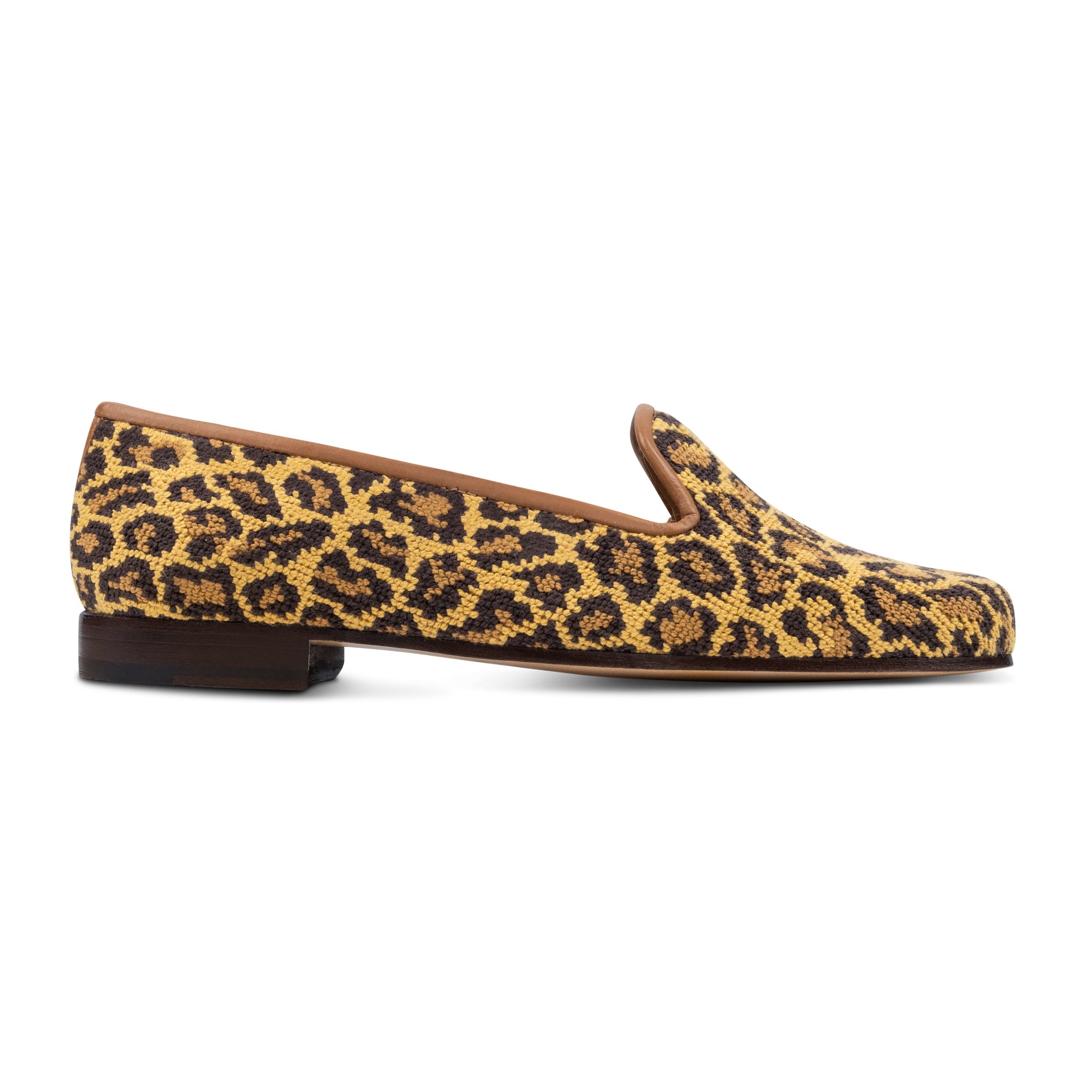 Jane Leopard Needlepoint Slipper (Women)