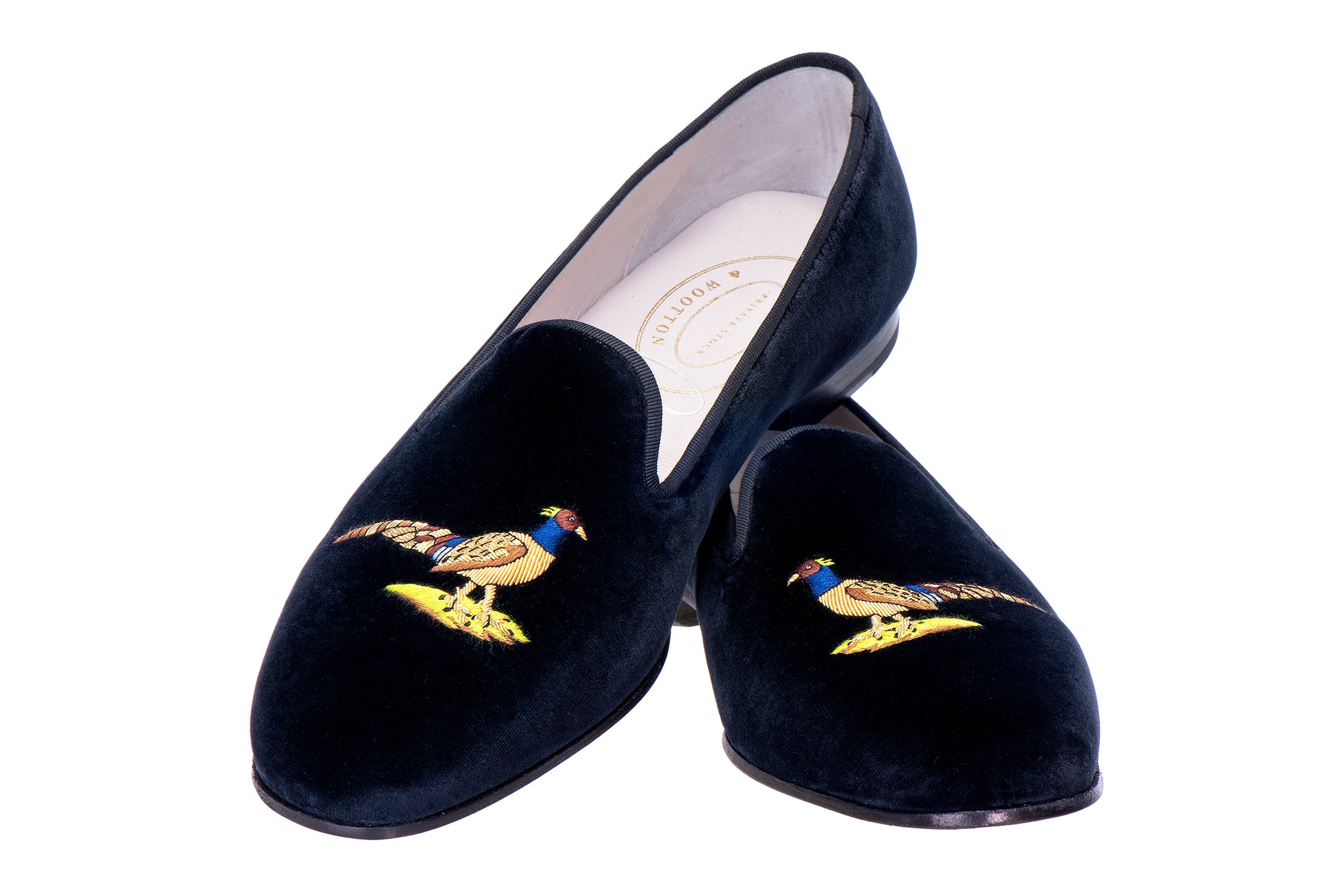 Pheasant Noir Velvet Slipper (Men) display picture 3
