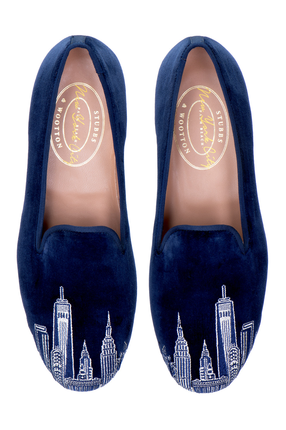 Blue Velvet Stubbs & Wootton Loafers Stubbs & Wootton Velvet  main image 3