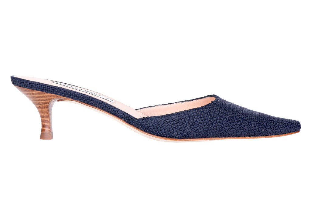 Our Raffia Navy Greta item is photographed here against a white background.